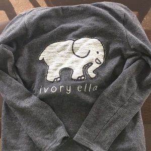 Ivory Ella Quarter zip pullover.